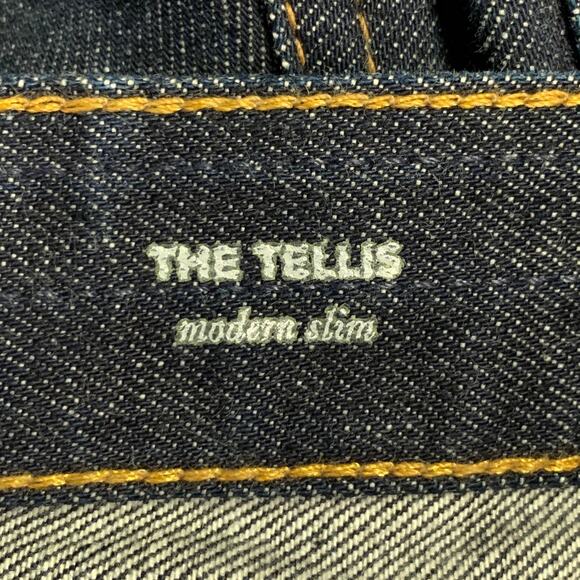 ADRIANO GOLDSCHMIED Size 30 Navy Contrast Stitch Cotton Slim Five Pockets Jeans - Picture 8 of 8